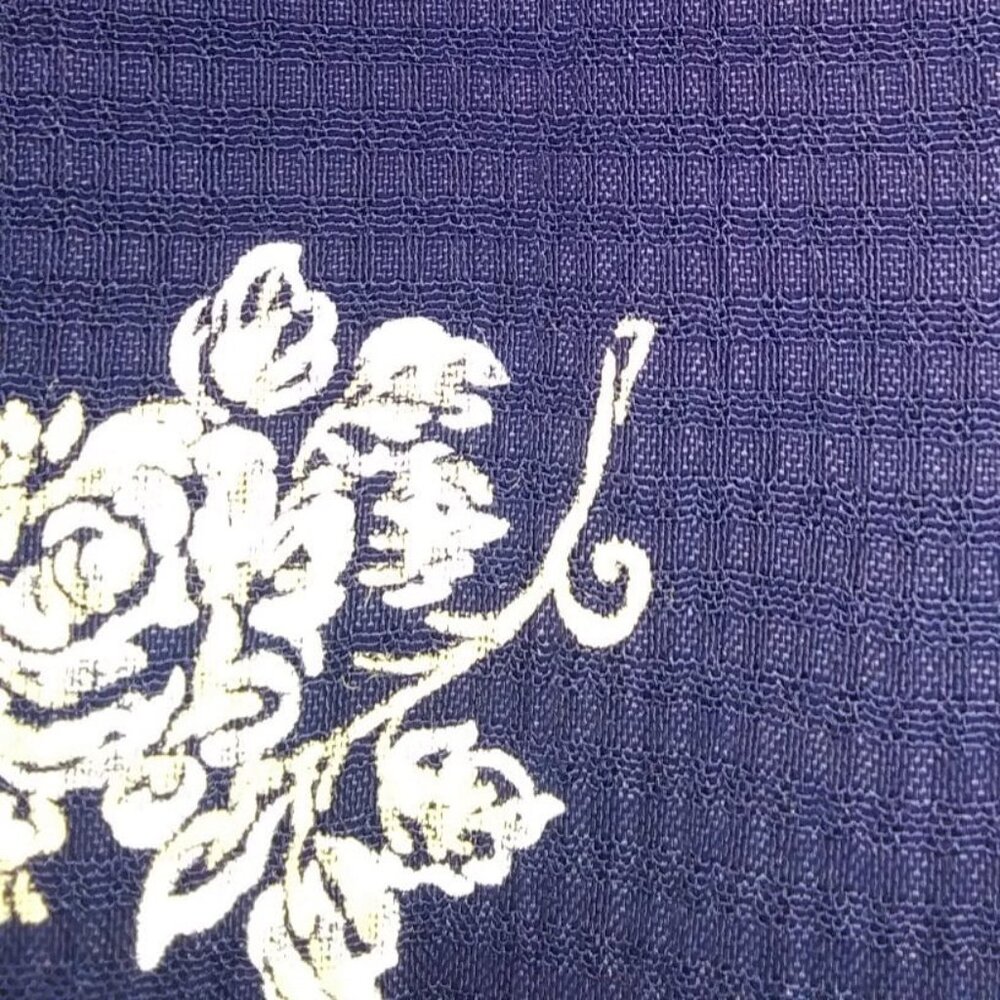 Source Unknown Women's Dark Blue Floral Pencil Knee Length Skirt Size 14 - Picture 3 of 9